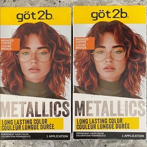 got2b Metallics Permanent Hair Dye, Bronzed Copper, Hair Color for Women & Men